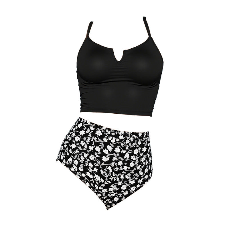Maillot de bain deux-pièces imprimé sexy - Ensemble de bikini Split pour femmes Summer Beach