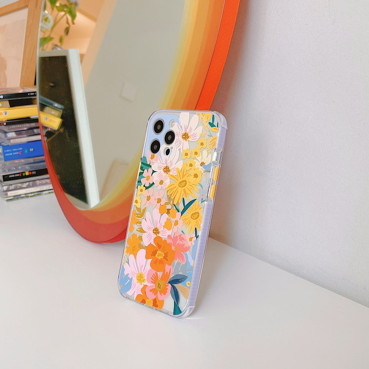 Chrysanthème sauvage coloré Téléphone portable tout compris Soft Shell