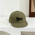 Summer Children's Plain-color Royal Letter-stitched Short-brim Casual Style Casquette de baseball W