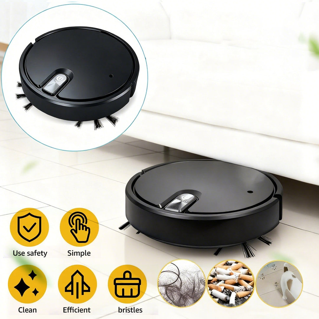 Smart Robot Vacuum Cleaner Automatic Sweeper Floor Clean Rechargeable