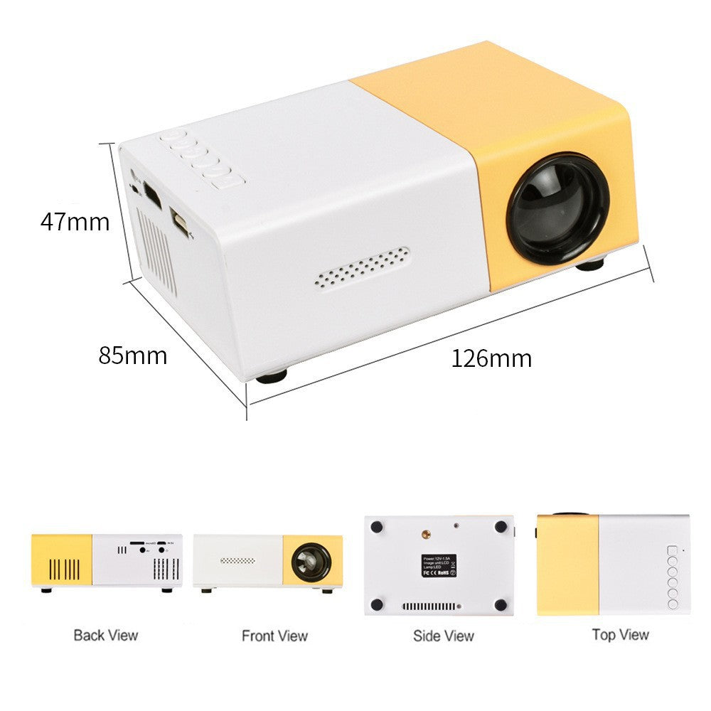 Projecteur mini-portable usine de projection Yg300 Petite Machine Jaune HD Accueil Recommander Pr