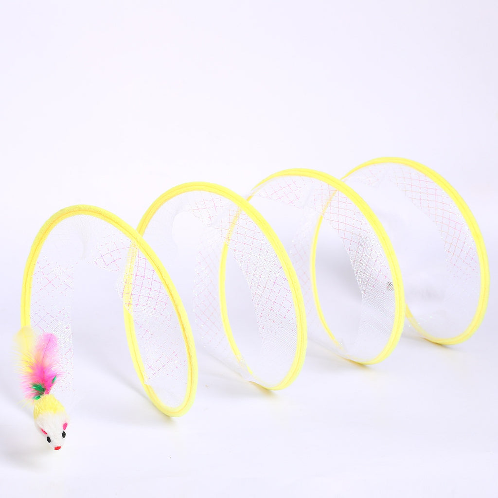 Tunnel de chat d'animal de compagnie auto-salonnage Stuffy Cat Canal Kittens