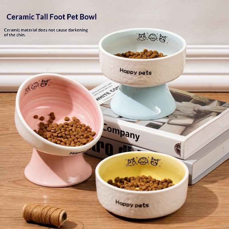 Ceramic Bowl Set Elévated Pet Bowls Food Bowl et Water Bowl pour chiens et chats