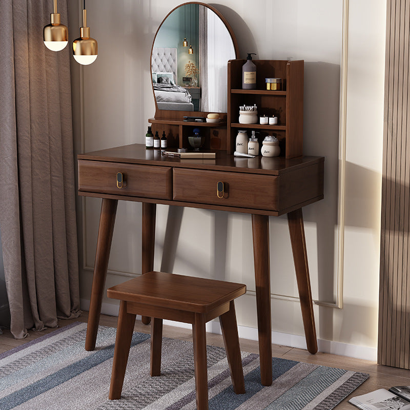 Style nordique Solid Wood Vanity Internet Design célèbre pour les petits appartements