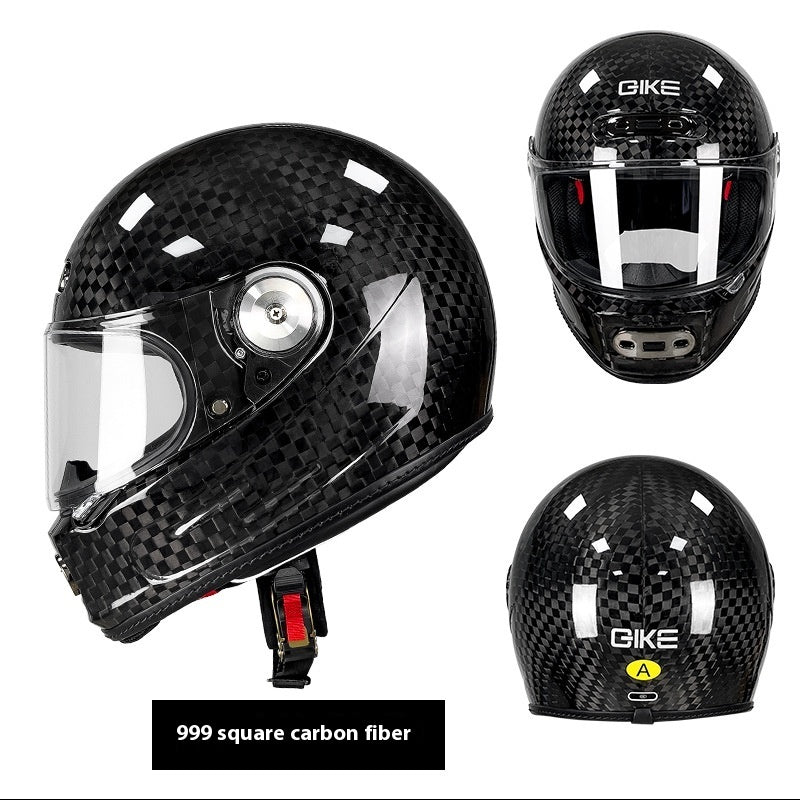 Casque de protection en fibre de carbone simplifié