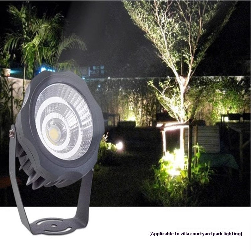 Jardin arbre paysage Spotlight LED lampe de pelouse rechargeable