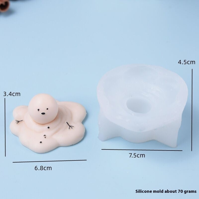 Bougie d'ours mignon Cake DIY Anniversaire Aromathérapie Bougie Silicone Moule de cuisson