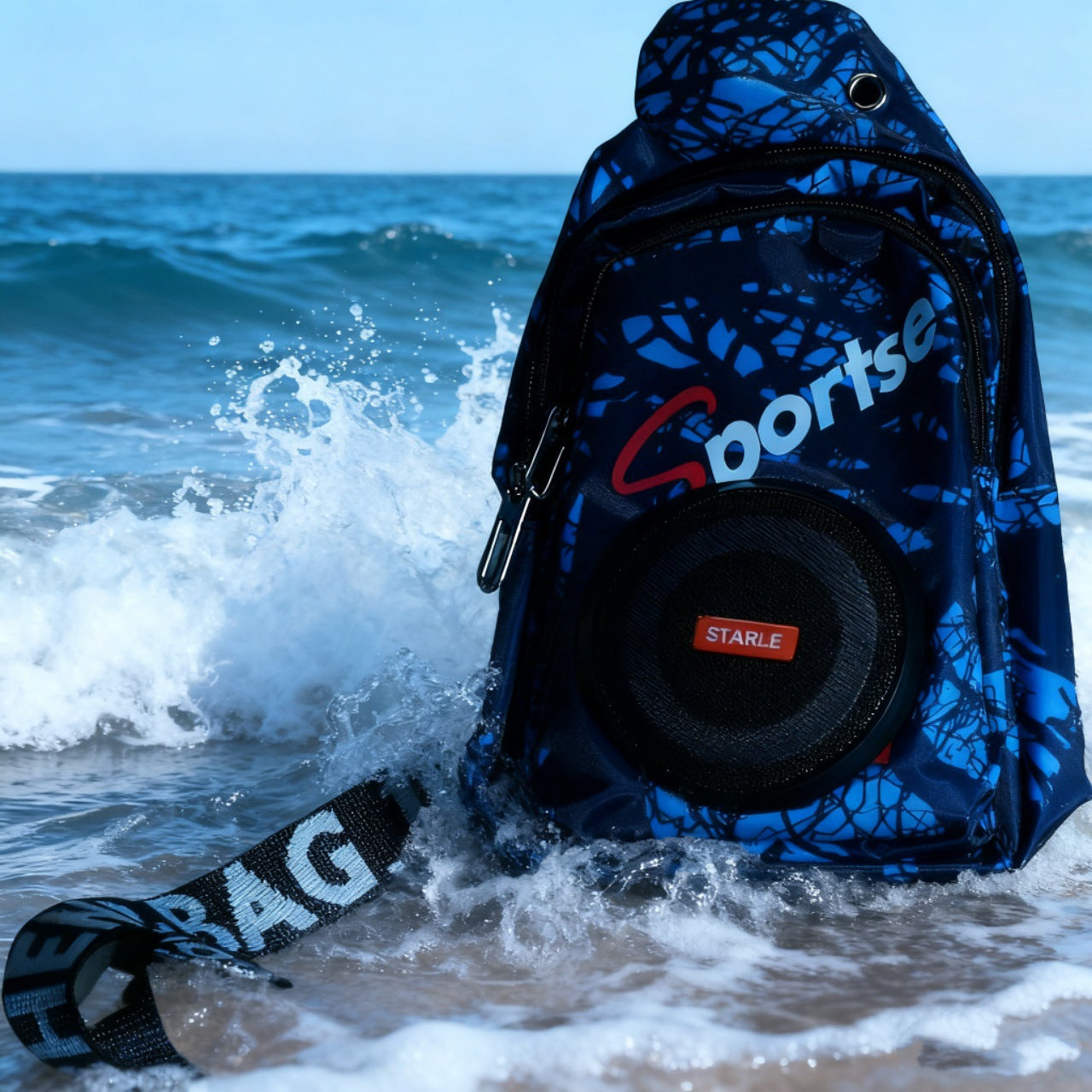 Haut-parleur Bluetooth monobloc Sac multifonctionnel pour le corps multicolore