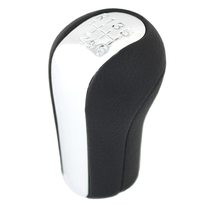 Électroplaqué en cuir noir Gear Head Handball Speed Rod
