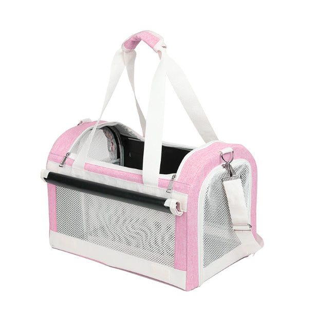 Multi Pet Carrier Double Decker 4 roues Chariot pour chats et petits chiens Détachable Carrier