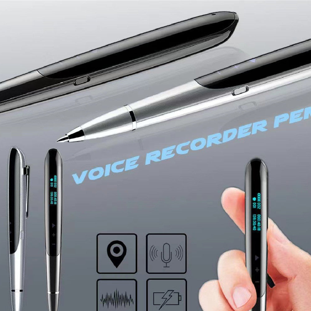 Lossless writable recording pen with display screen