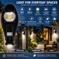 Solar Powered Rechargeable Motion Sensor Waterproof Garden Light W735B For Yard Decoration
