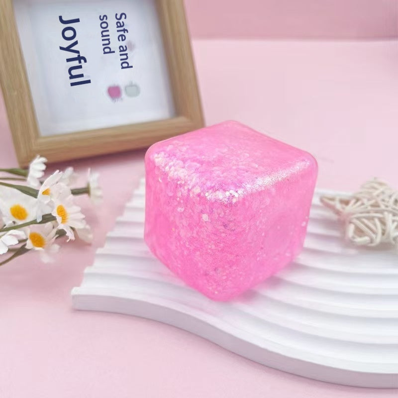 Jouet de colle doux anti-stress en cube d'eau