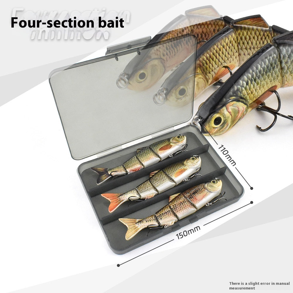Metal Link Simulation flexible de natation Habillement combiné de poissons multi-sections