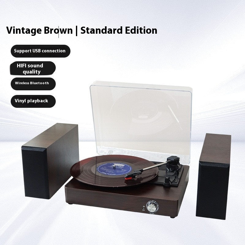 Ornements de rétro-rétro Bluetooth intégré lecteur d'enregistrement de vinyle