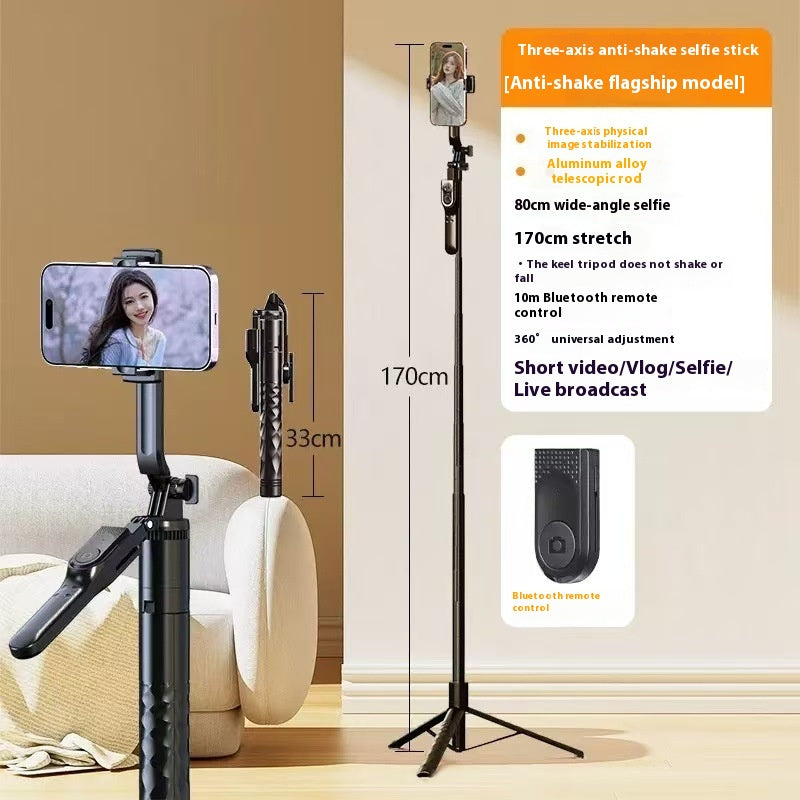 Téléphone portable Bluetooth Selfie Stick Stabilizer Sol Stand