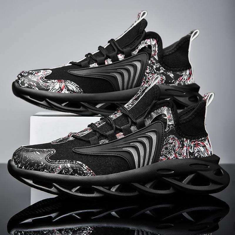 Mesh Casual Respirant Sports Courir Graffiti vieilles chaussures