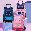 Cartable à roulettes pour fille et garçon, look moderne
