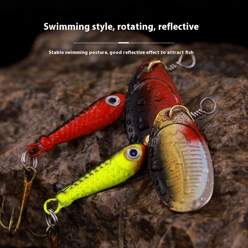 Paillettes rotatives Pointage manuel Pièce composite Simulation Lure Lure