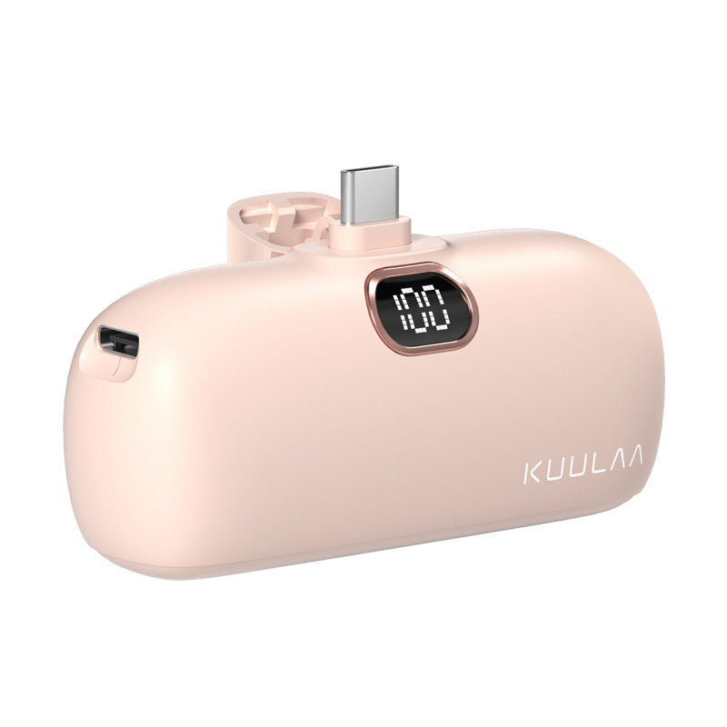 Pocket Portable Capsule Power Bank avec Interface