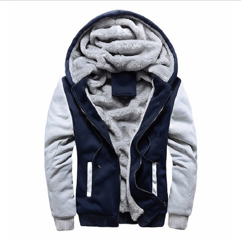 Homme style coréen Vêtements de sport rembourrés en polaire et en coton extra épais
