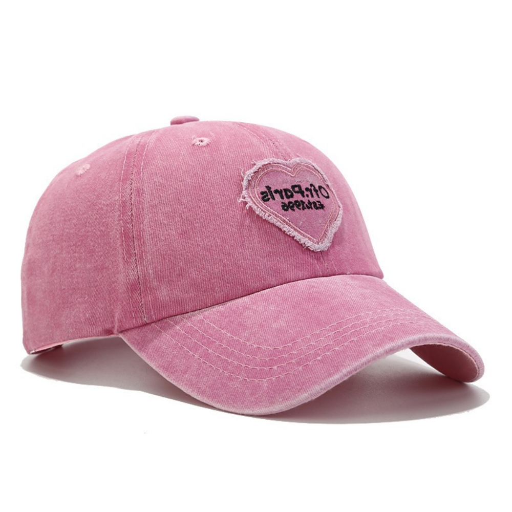 Les femmes lavées et décontractionnées Patchwork brodé Casquette de baseball pour Stree