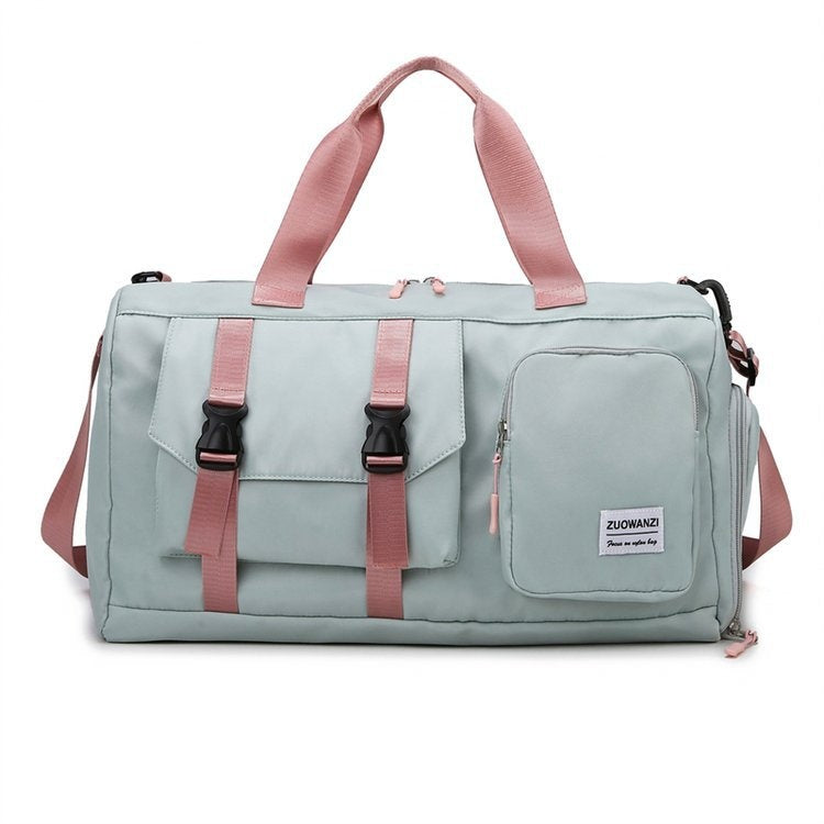 Sac de fitness de yoga perlescent coloré avec séparation sèche-humide