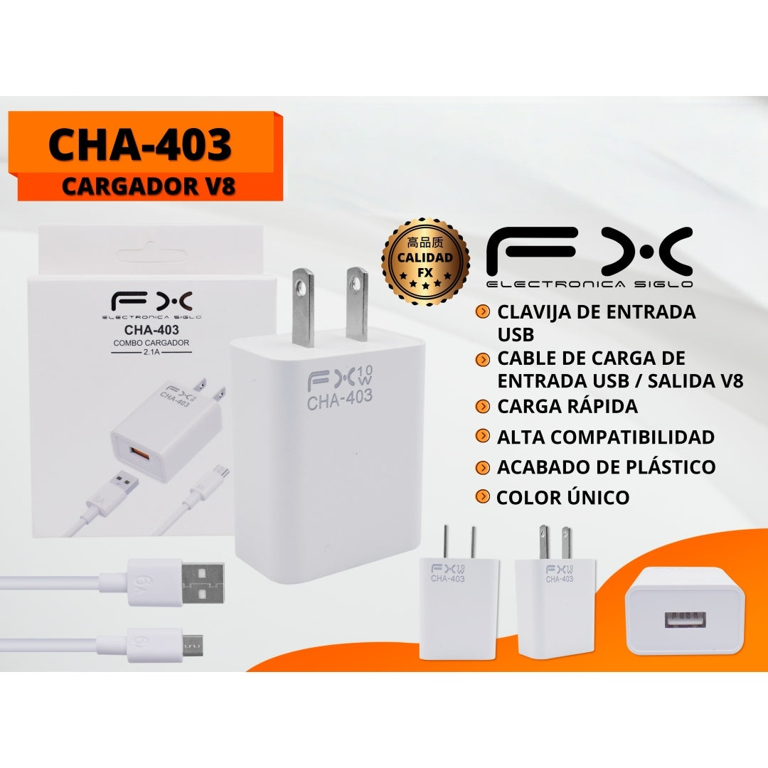 Chargeur USB d'interface V8 Set 2.1a Câble de charge de données de la tête Auto-pickup seulement