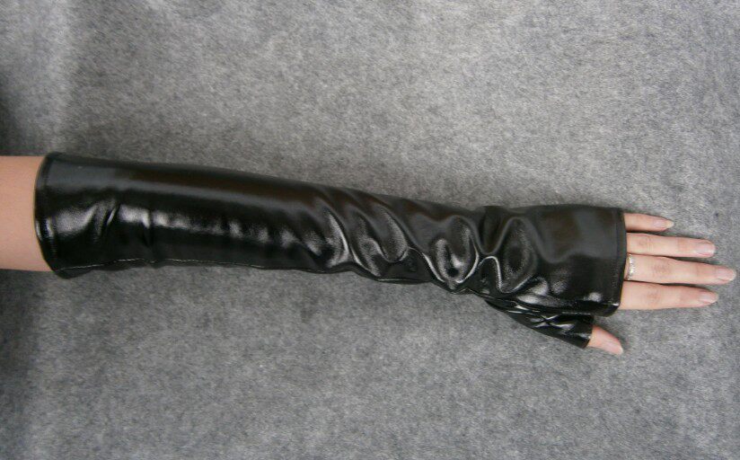 Gants en cuir de mariage de style long pour hommes et femmes