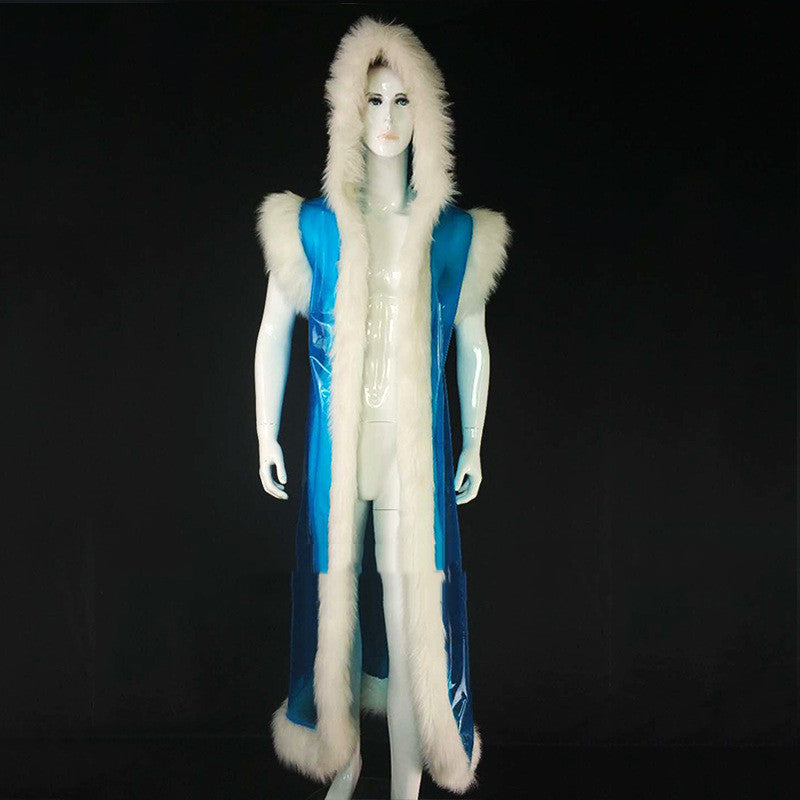 Costume Cosplay Anime en cuir long pu