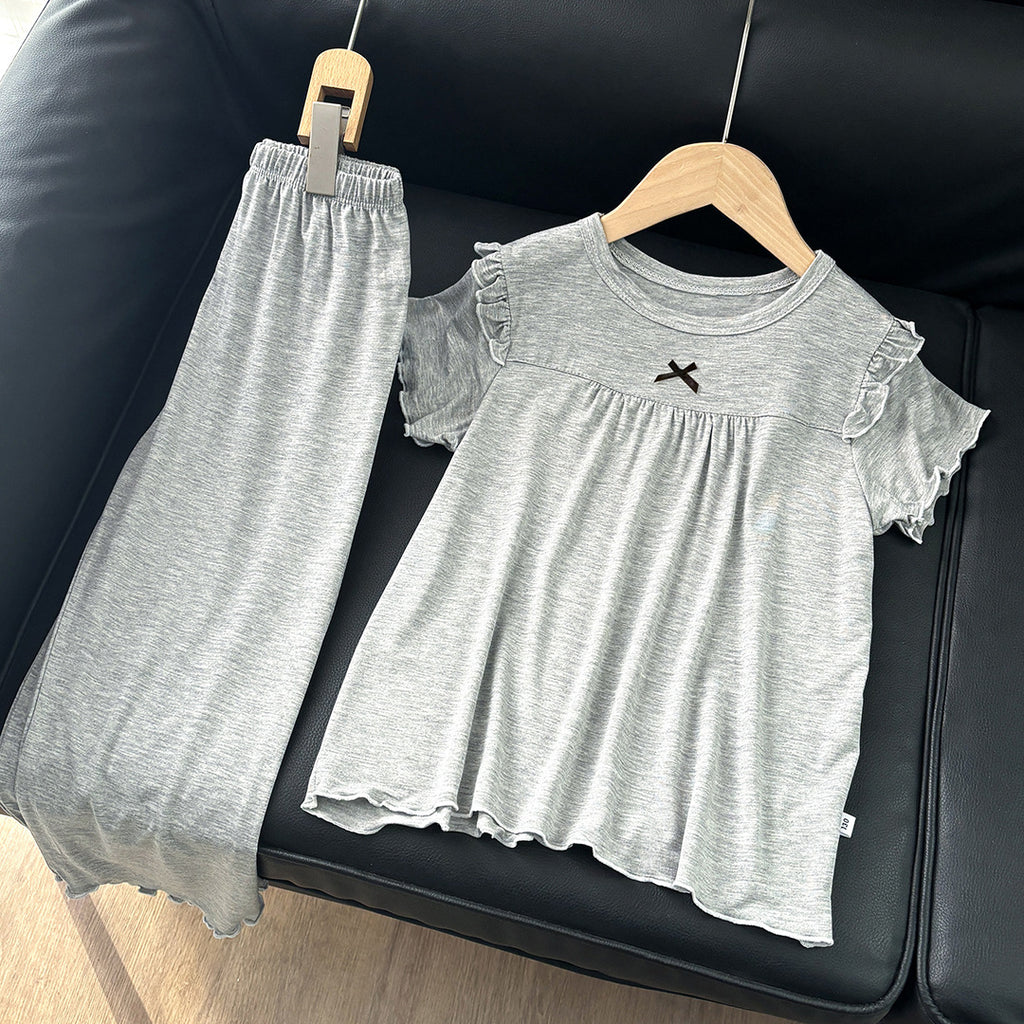Pyjama à manches courtes pour filles