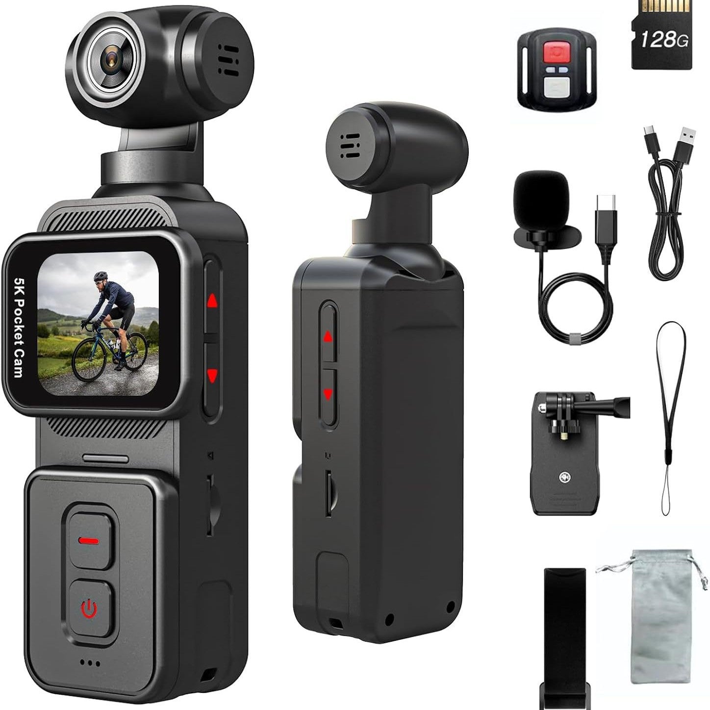 Enregistreur DV de poche pour appareil photo de poche à écran tournant