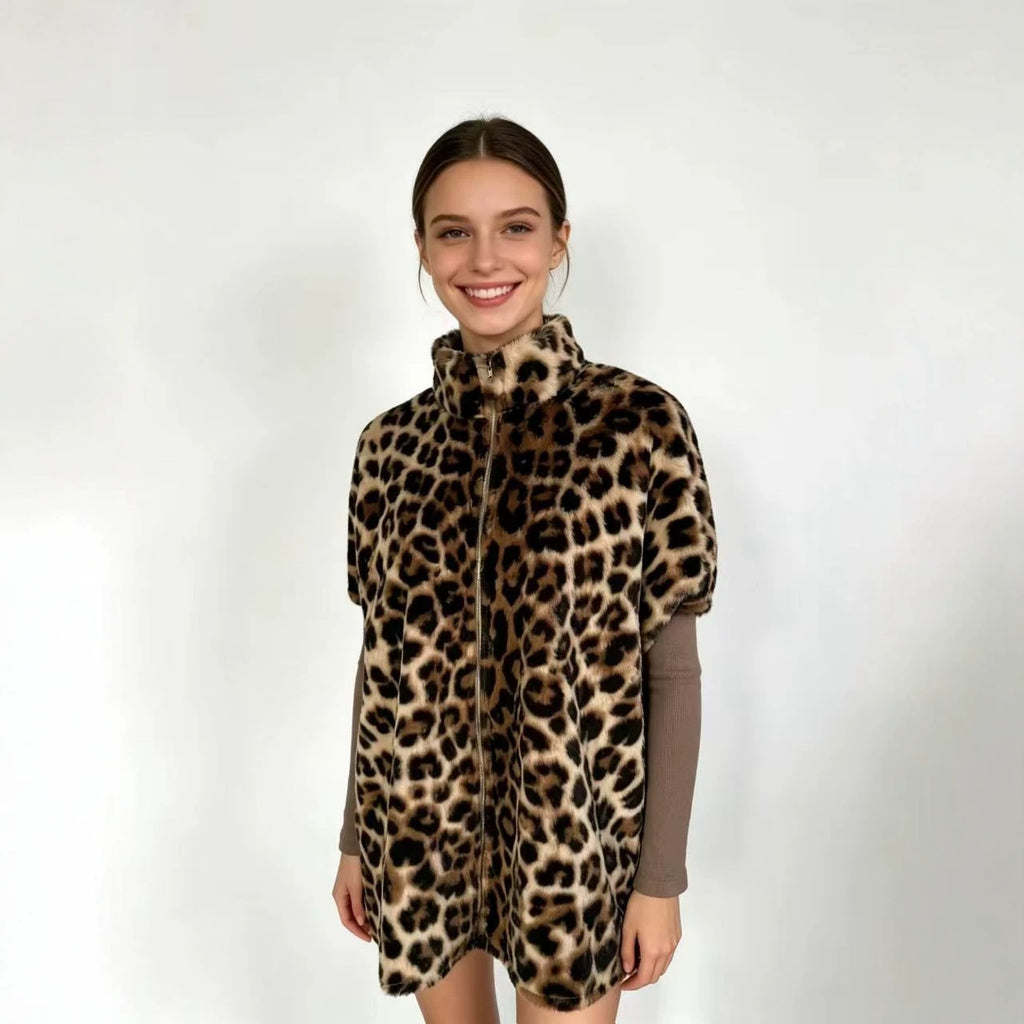 Manteau pour femmes en peluche mi-longueur