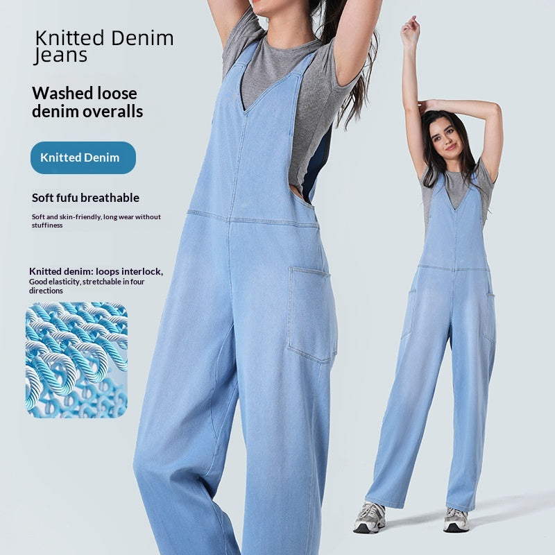 Maillot de saut en denim pour femmes