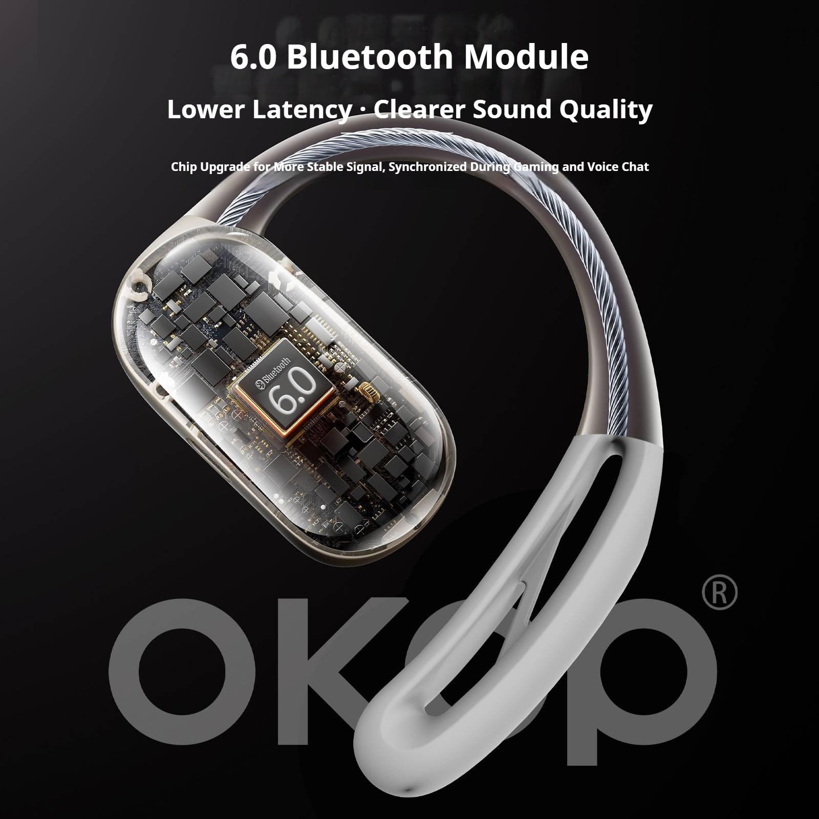 KP-213 Casque Bluetooth ouvert OWS Smart Bruit Annulation Connexion multipoint 1