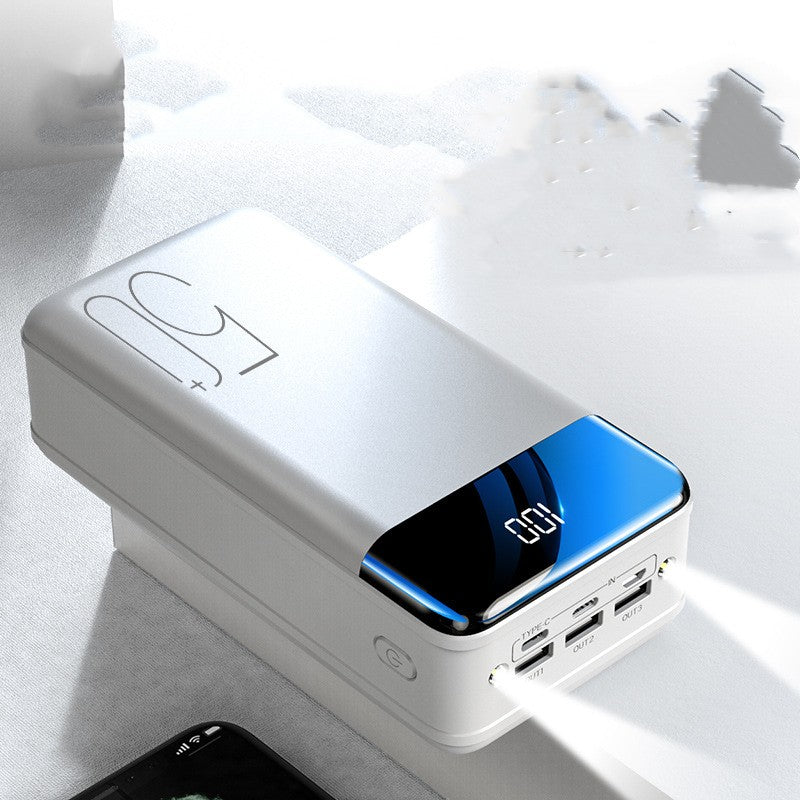 Banque de recharge de grande capacité 50000 MA Trois sorties Trois entrées à charge rapide