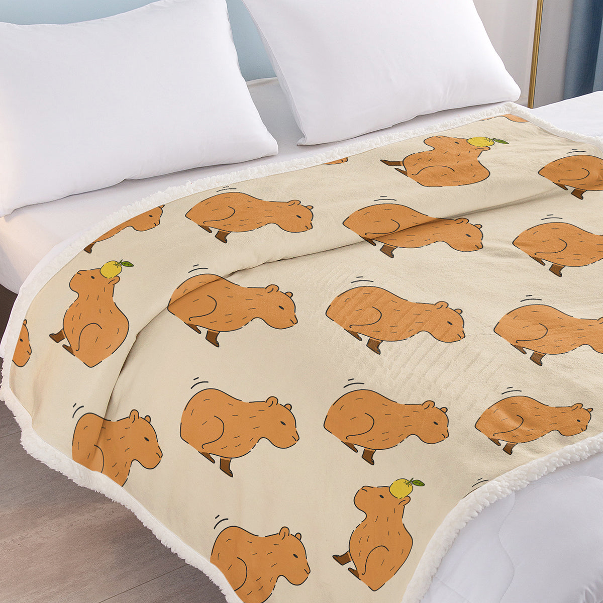 Cadeau de couverture Capybara pour les filles Garçons Enfants Animaux Lovers Soft Blankets Coupes Capybara Coz