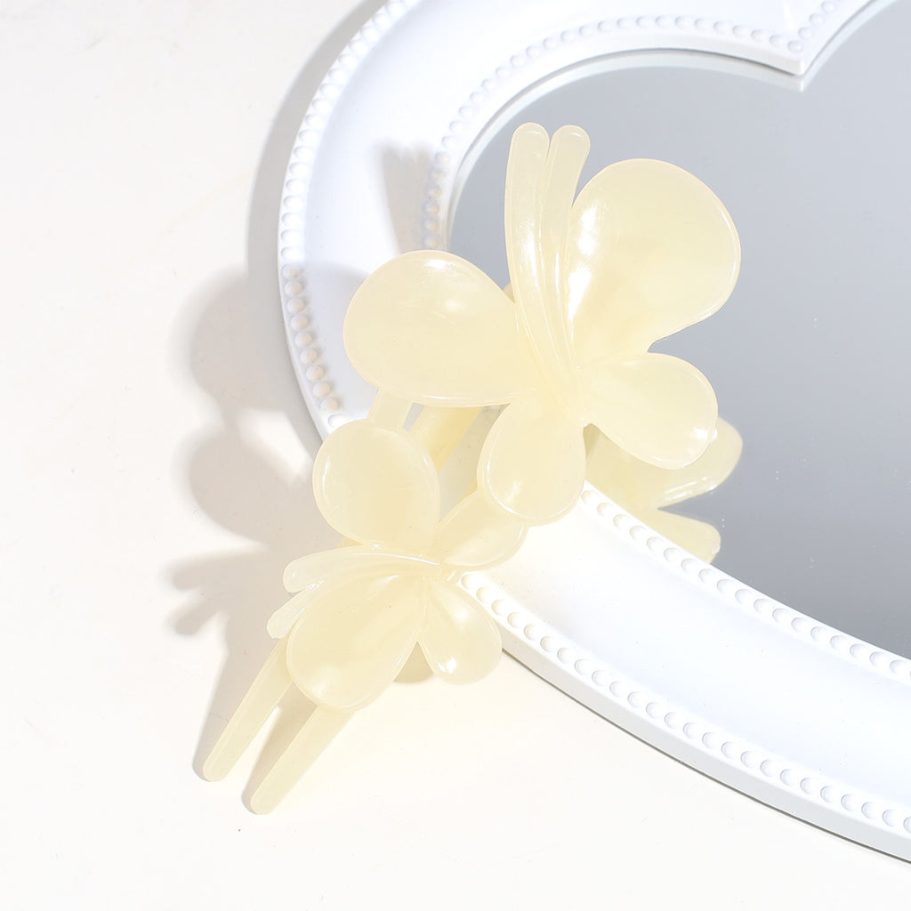 Sentez le papillon Clip Matte Texture après Barrettes