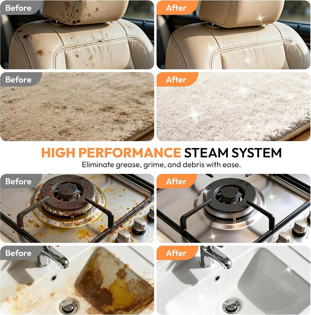 Nettoyeur à vapeur portatif 10 en 1 - Nettoyeur à vapeur portable avec Mop - Steamer Clea