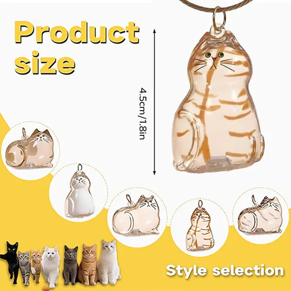 Ensemble de pendentif commémoratif pour les cheveux de chat 6 pièces - Pet Keepsake - Soft Fur Capsule Pendentif