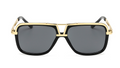 Lunettes de soleil homme Retro Grande Cadre Lunettes de soleil
