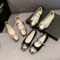 Femmes Élégante paillette paillette Mary Jane Flat Shoes Matching Casual Daily