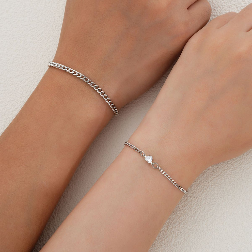 Bracelet homme et femme en acier inoxydable de style européen et américain