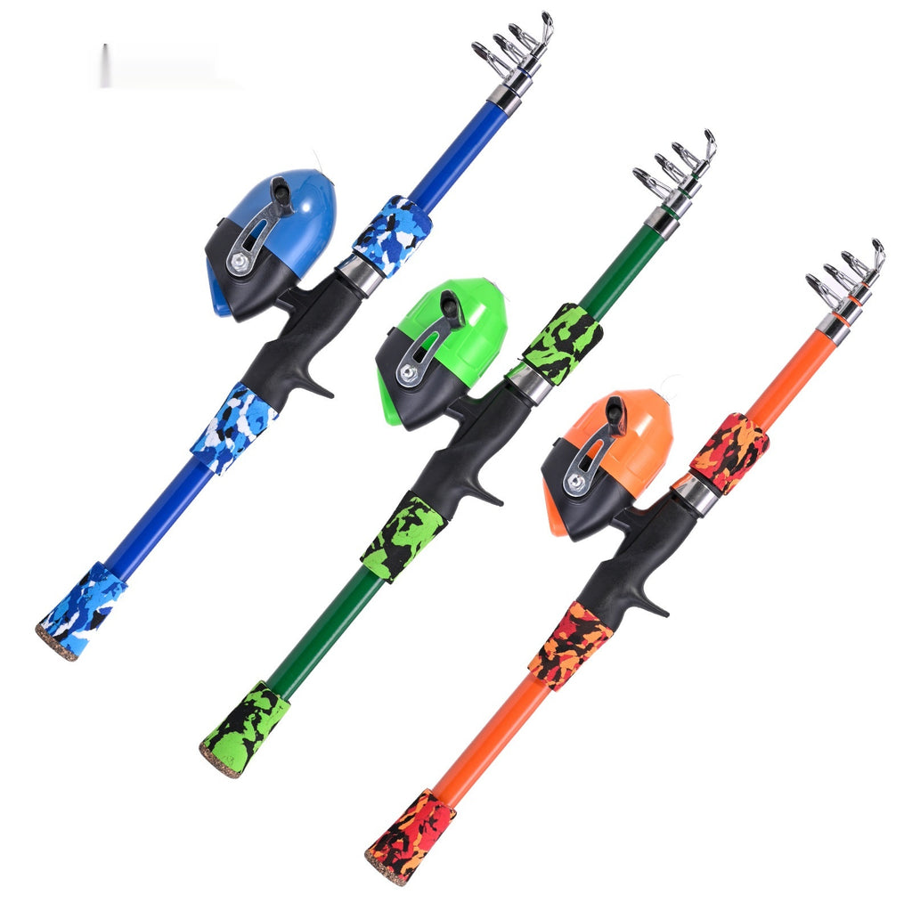 Gun-Type Telescopic Section Lure Fishing Rod for Children Fishing Rod Fishing Equipment