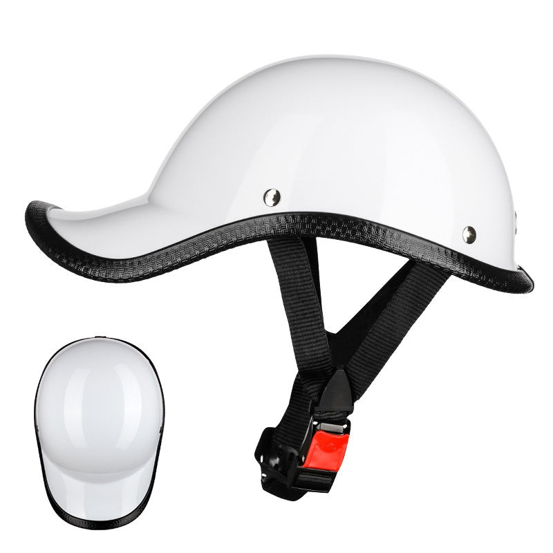 Batterie électrique Casque de moto Protection de sécurité rétro Half Casque