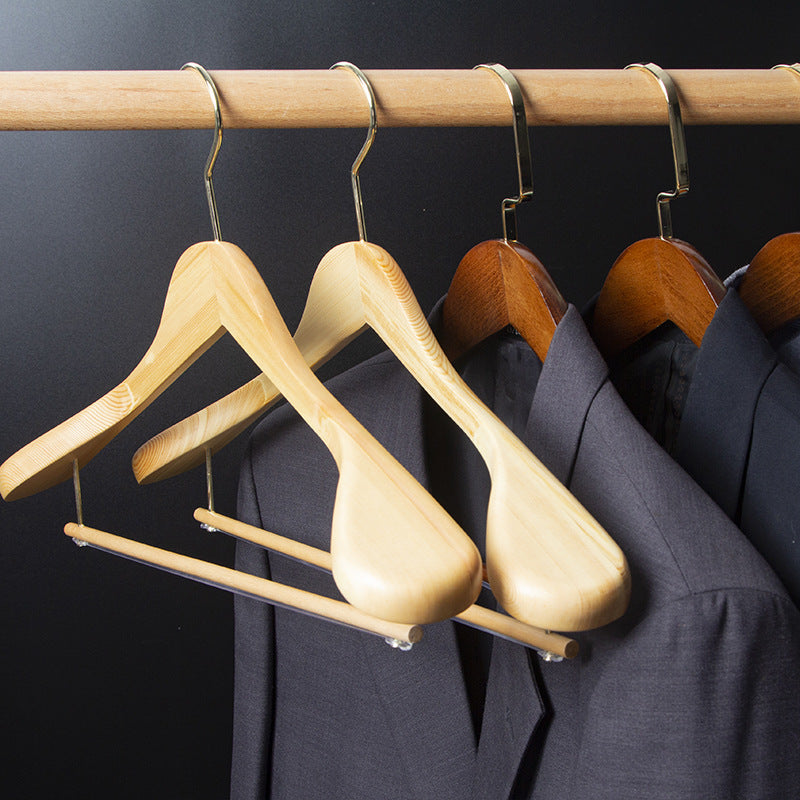 Habillement sans couture Maison Magasin Hanger Vêtements Hanger en bois massif