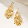 Boucles d'oreilles du Moyen-Orient plaquées or