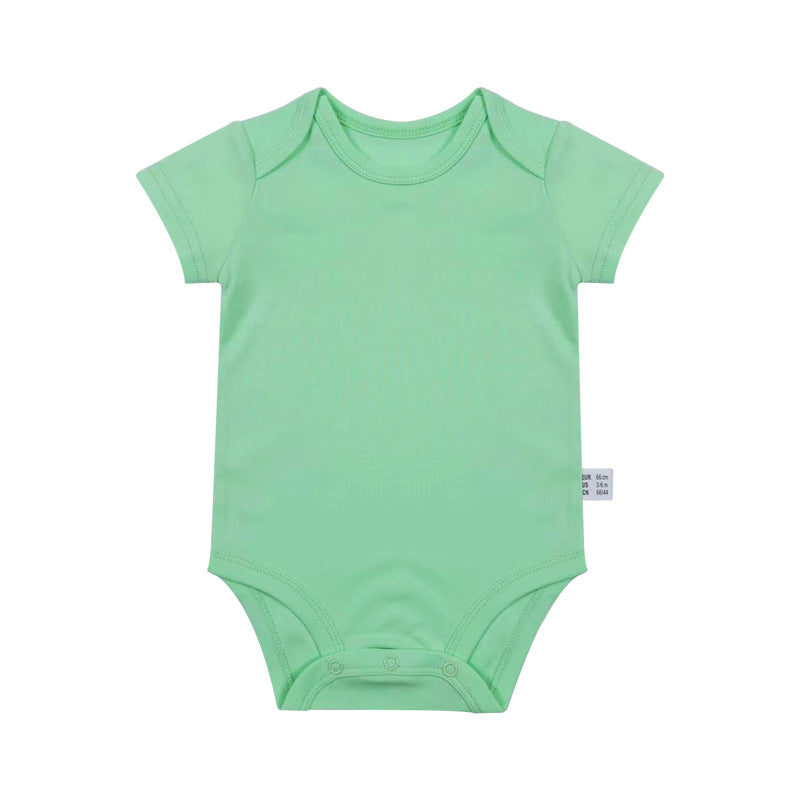 Romper Vêtements nouveau-nés 0-1 ans vieux costume de saut en couleur solide Homme et femme bébé Onesie