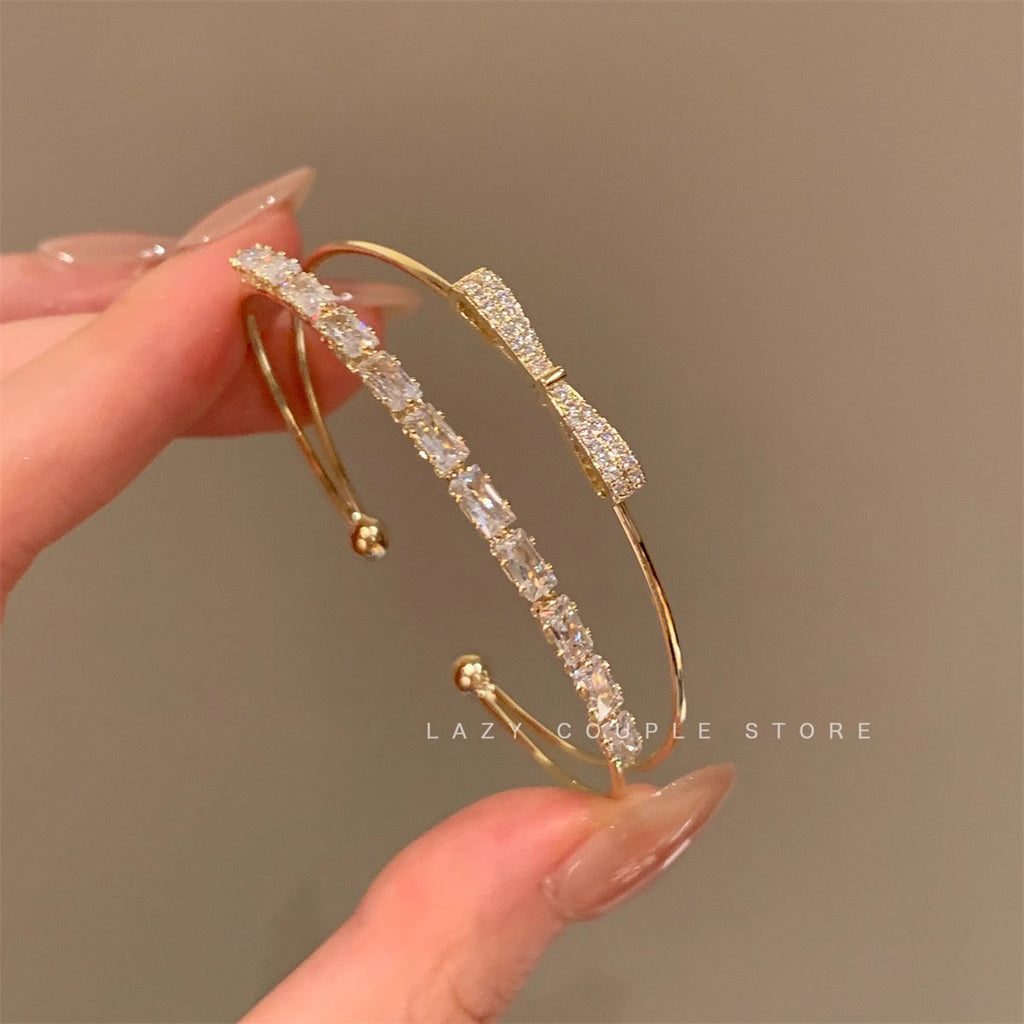 Bracelet Zircon Super Shiny de luxe pour femmes