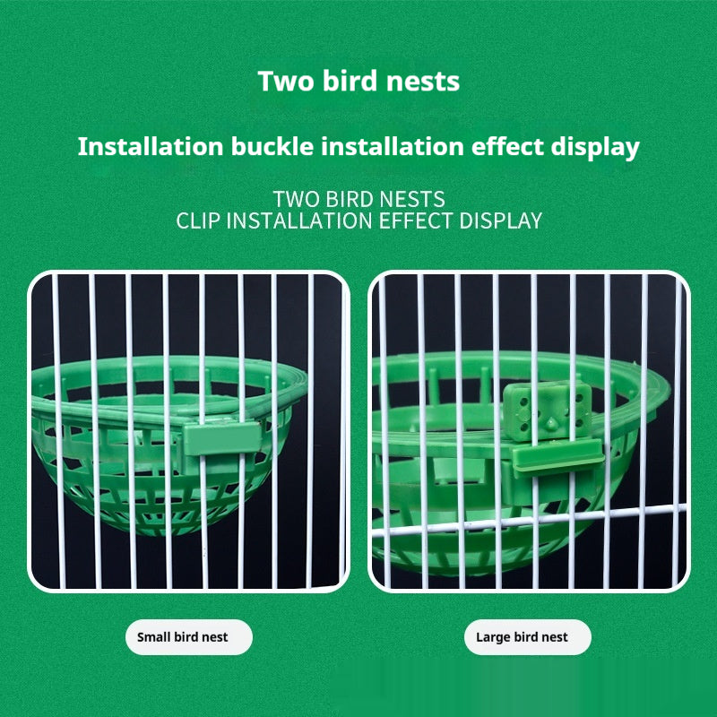 Bird Nest Plastique Matériel facile à nettoyer et à diviser